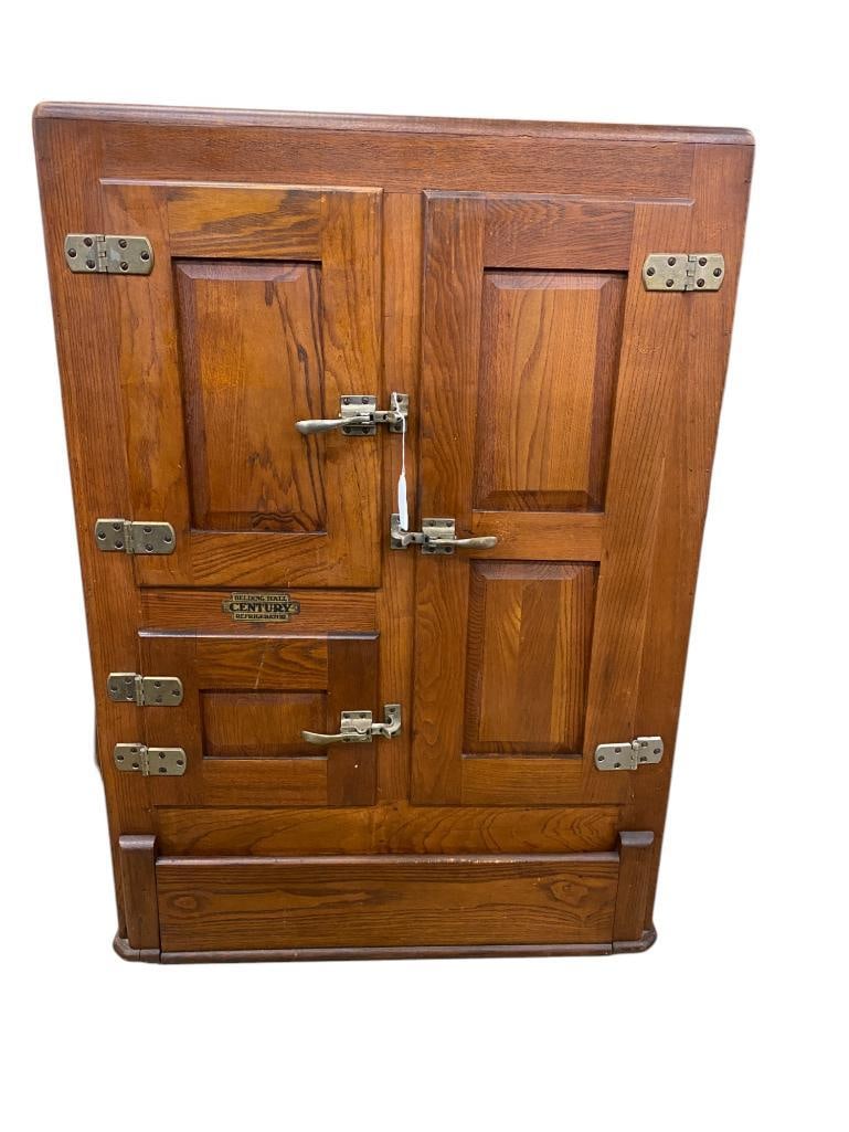 Oak Belding Hall Century Refrigerator (1 of 7)