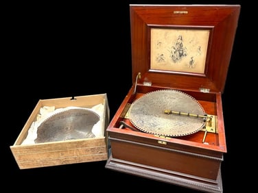 Regina Music Box and Discs