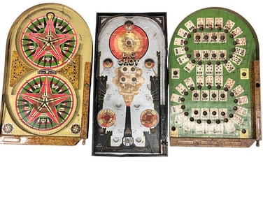 3 Vintage Pinball Games