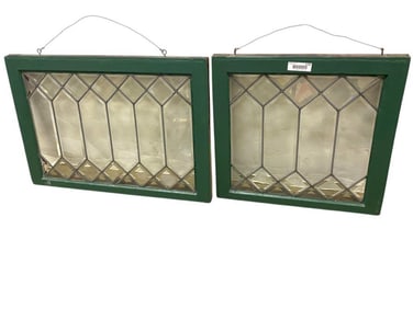 Two Leaded Glass Windows