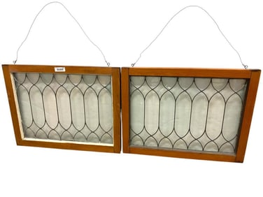 Two Leaded Glass Windows