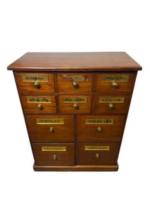 Antique Doctors Apothecary Cabinet