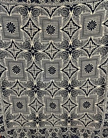 Early Blue and White Coverlet