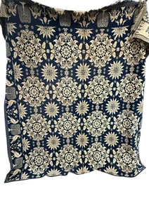 Phee & Ames 1845 Dated Coverlet