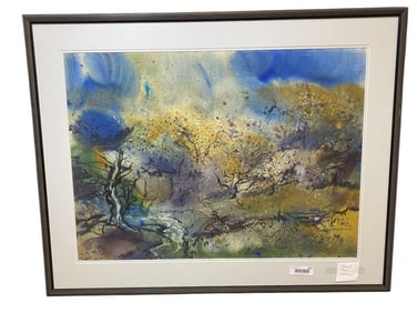 Robert Blair signed Watercolor Landscape