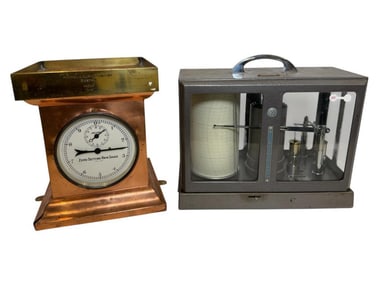 Bendix Friez Microbargraph and Zero Setting Rain Gauge