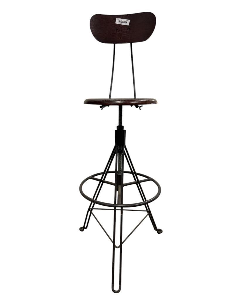 Vintage Industrial Swivel Stool (1 of 4)