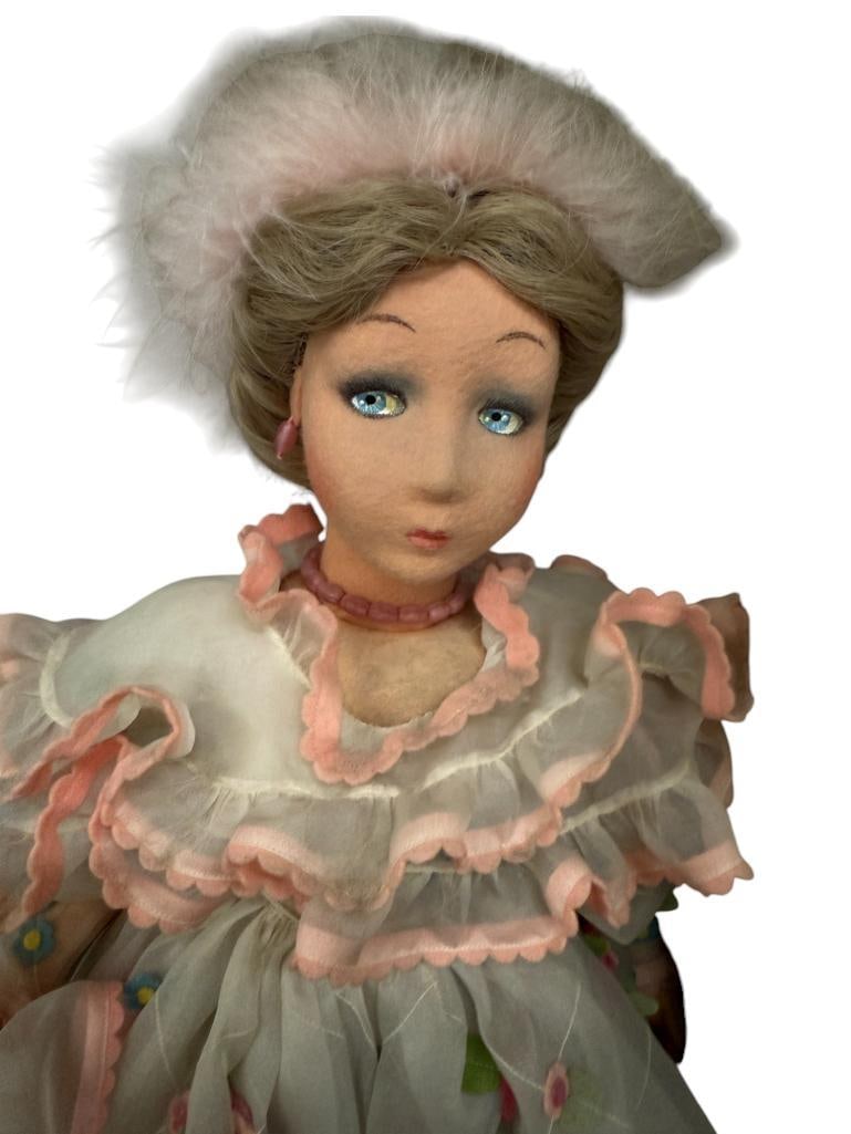 Lenci Lavinia Doll with Box: Lenci Lavinia Doll with Box and Certificate of Origin. Approx. 22 inches tall.