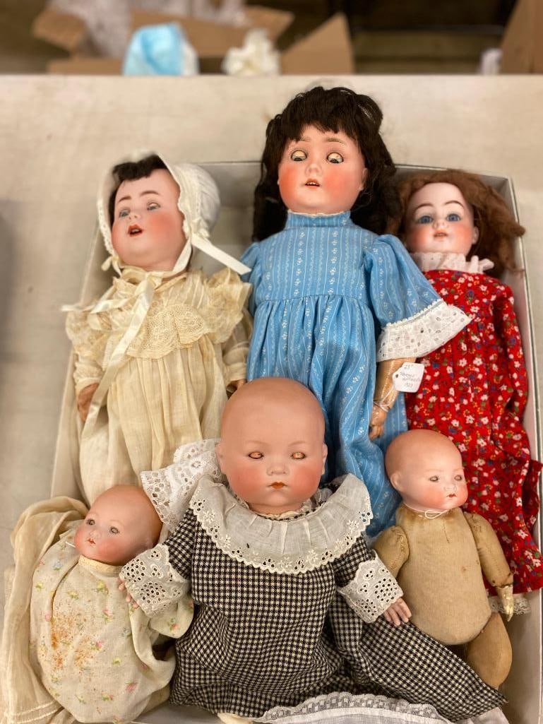 German Open Mouth Bisque Head Dolls (1 of 6)