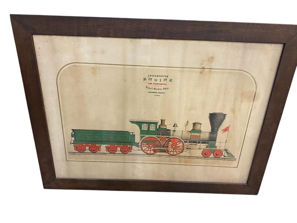 Locomotive Engine For Passengers Lithograph (1 of 9)