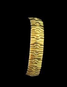 18k Gold Flat Link Bracelet