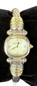 David Yurman 14k gold and Sterling Watch