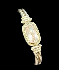David Yurman Sterling Bracelet with Stones