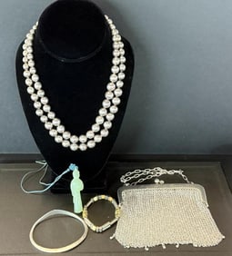 Sterling Silver Mesh Purse, Necklace and more