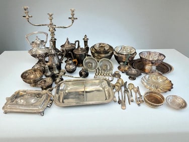 Group of mostly Silverplate Items