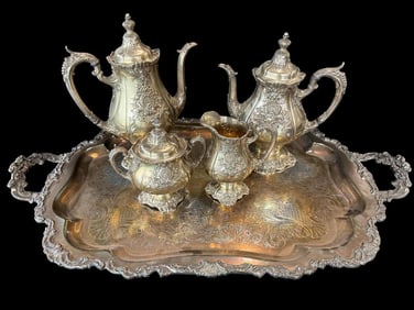 Wallace Sterling Teapots, Pitcher etc