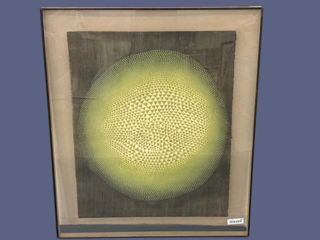 Aquatint Etching attributed to Arthur Luis Piza: Aquatint Etching attributed to Arthur Luis Piza. Approx. 32 x 40 inches.