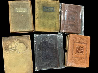 6 Roycroft Printed Books: 6 Roycroft Printed Books. The Rubaiyat of Omar Khayyam, Ye Ancient Mariner by Elbert Hubbard, 2 copies of Pig Pen Pete, The Battle of Waterloo by Victor Hugo and The Book of Songs by Heinrich Heine.