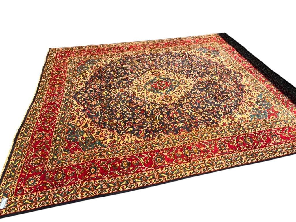 Handmade Persian Rug: Handmade Persian Rug. Approx. 9'6" x 12'3".