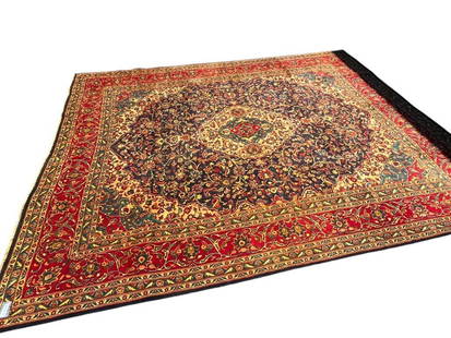 Handmade Persian Rug: Handmade Persian Rug. Approx. 9'6" x 12'3".