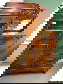 Antique Oak Side by Side
