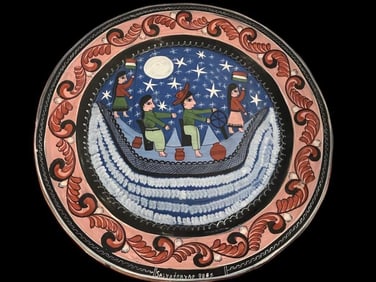 Tlaquepaque Mexico Pottery Charger