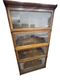 4 Stack Oak Barrister Bookcase