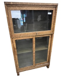 Yawman & Erbe Faux Wood Metal Bookcase