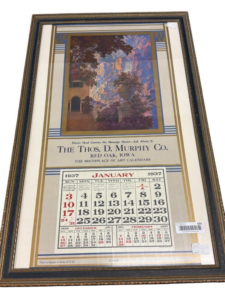 Maxfield Parrish 1937 Salesman Sample Calendar (1 of 5)