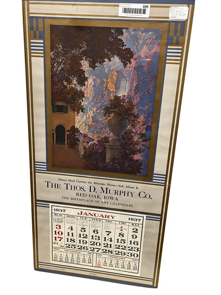 1937 Maxfield Parrish Salesman Sample Calendar (1 of 6)