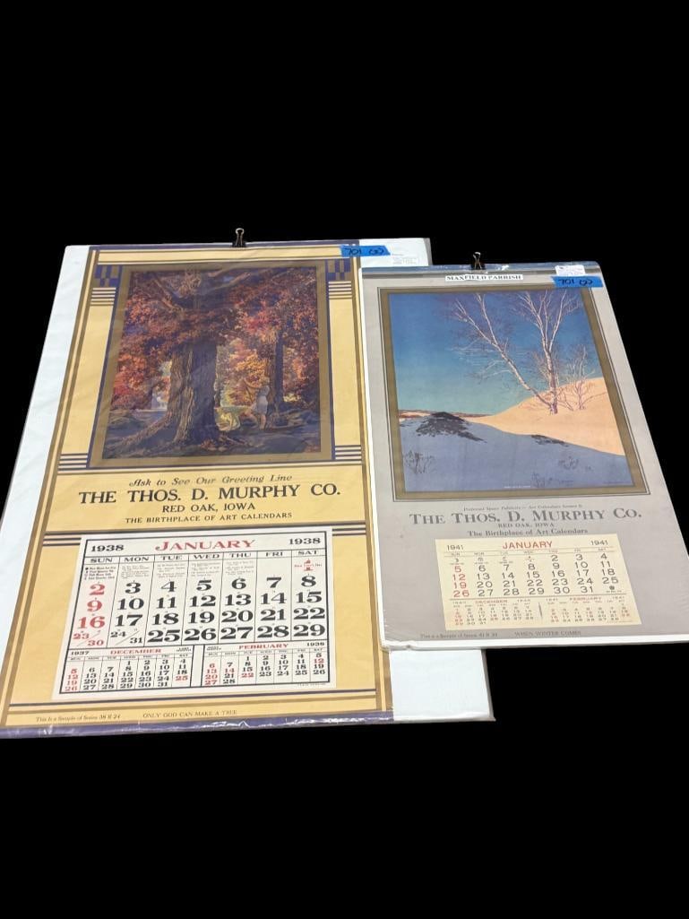 2 Maxfield Parrish Salesman Sample Calendars (1 of 4)