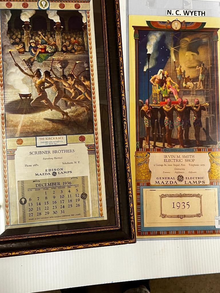 N. C. Wyeth 1935 and 1936 Calendars (1 of 11)