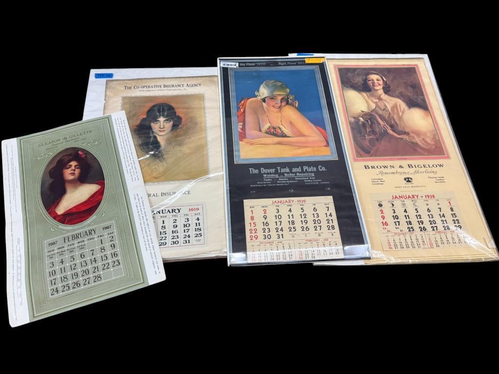 4 Lovely Ladies Advertising Calendars (1 of 5)