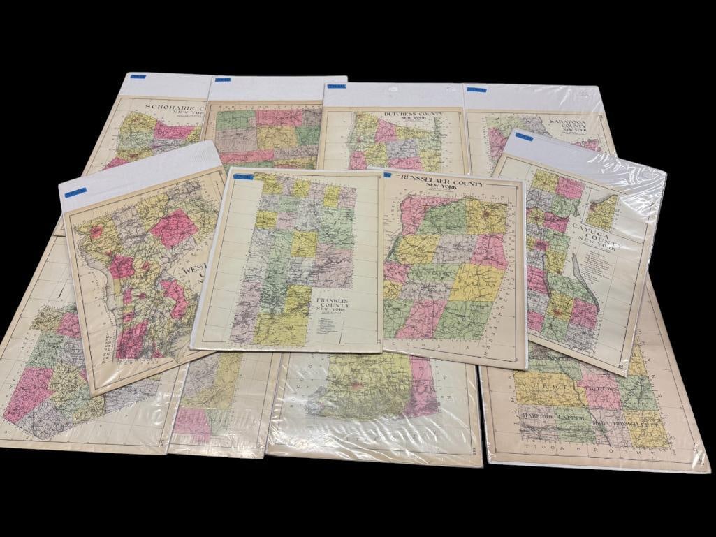 13 Early 1900's New York County Maps (1 of 13)