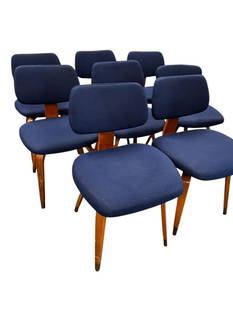 8 Mid Century Modern Chairs: 8 Mid Century Modern Chairs. Approx. 31 x 18 x 20 inches.
