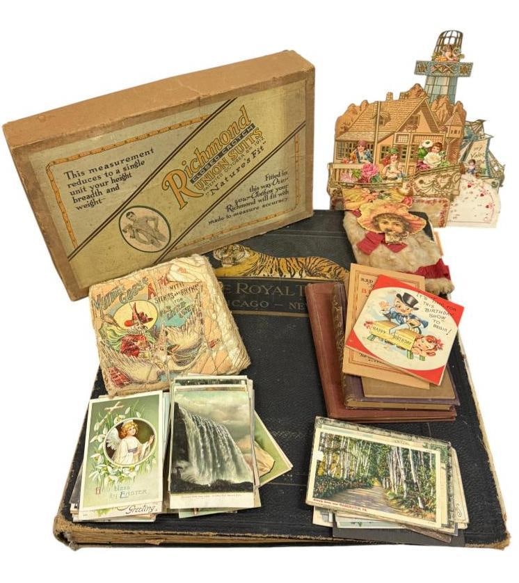 Large Scrapbook, Postcards, Map of Buffalo etc (1 of 12)