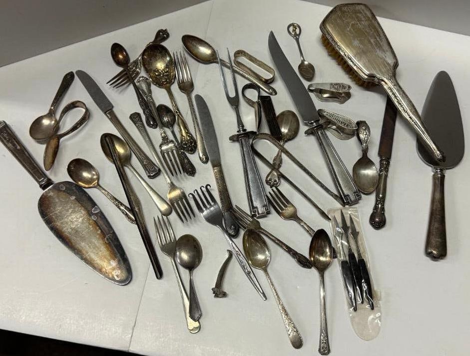 Sterling Silver and Silverplate Flatware etc (1 of 8)