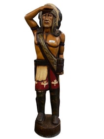 Life Size Wood Indian with Cigars