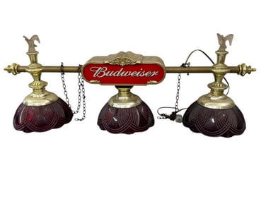 Budweiser Hanging Pool Table Light