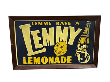 Lemmy Lemonade Embossed Metal Sign