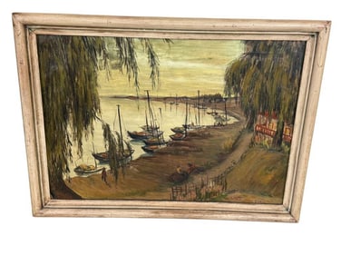 Hagri signed oil on canvas