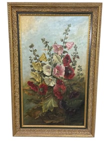 Oil on Canvas of Flowers
