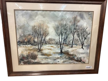 Alma Slotkin signed watercolor