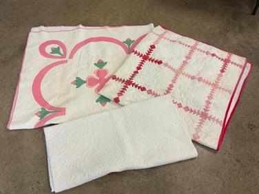 3 Vintage Quilts