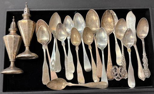 Sterling Silver Flatware etc: Sterling Silver Flatware etc. Approx. 14 ozt.