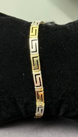 14k Gold Two Tone Bracelet