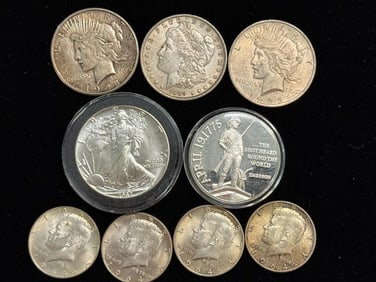 Silver Eagle, Morgan & Peace Dollars and more