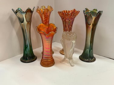 Carnival Glass Vases