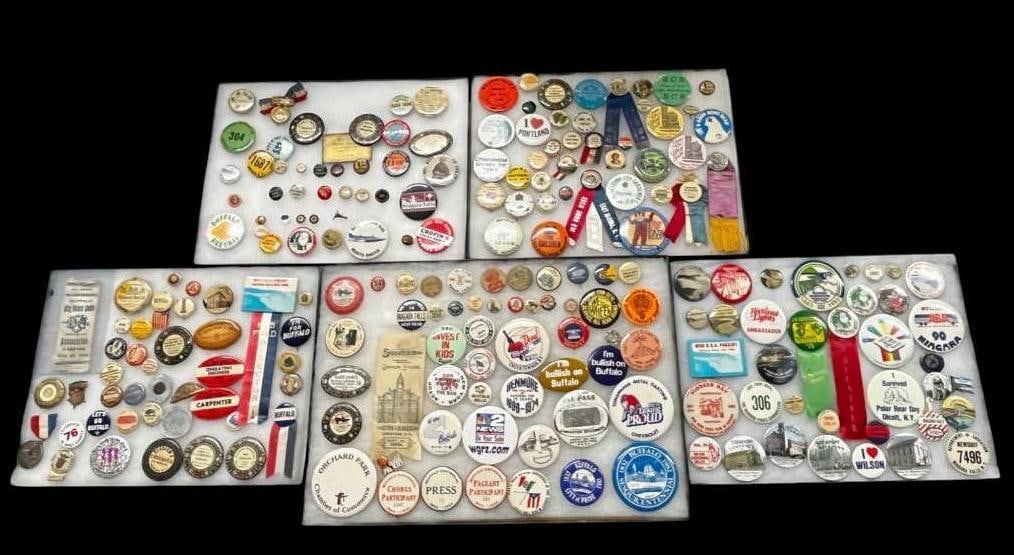 Buffalo NY and Vicinity Pins, Buttons etc: Buffalo NY and Vicinity Pins, Buttons etc. Including Holy Name Society, Buffalo Public Schools, Kissing Bridge, Niagara Falls, Dyngus Day, Buffalo Breskis, We're Talkin Proud and more.