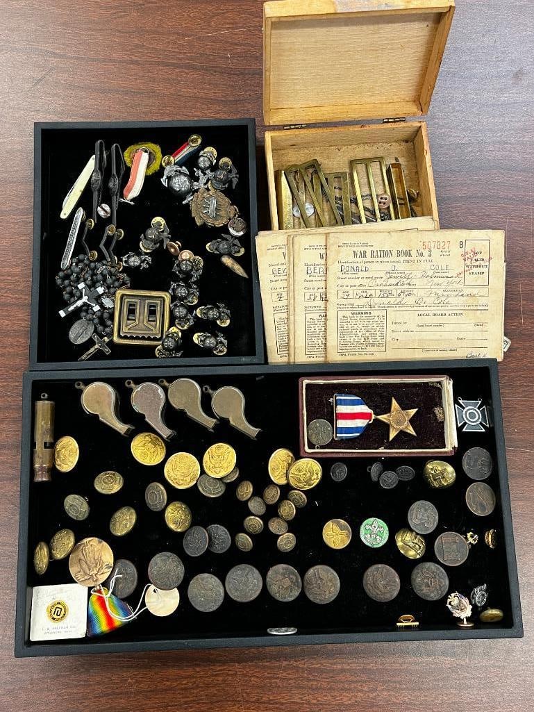 U.S. Army Pins, Buttons, Whistles etc: U.S. Army Pins, Buttons, Whistles, Marine Corp pins and more.